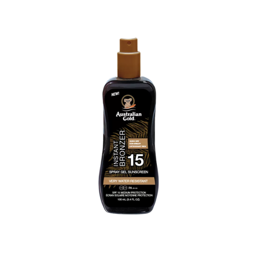 Gel en aerosol con bronceador FPS 15 - Protector solar corporal - Australian Gold