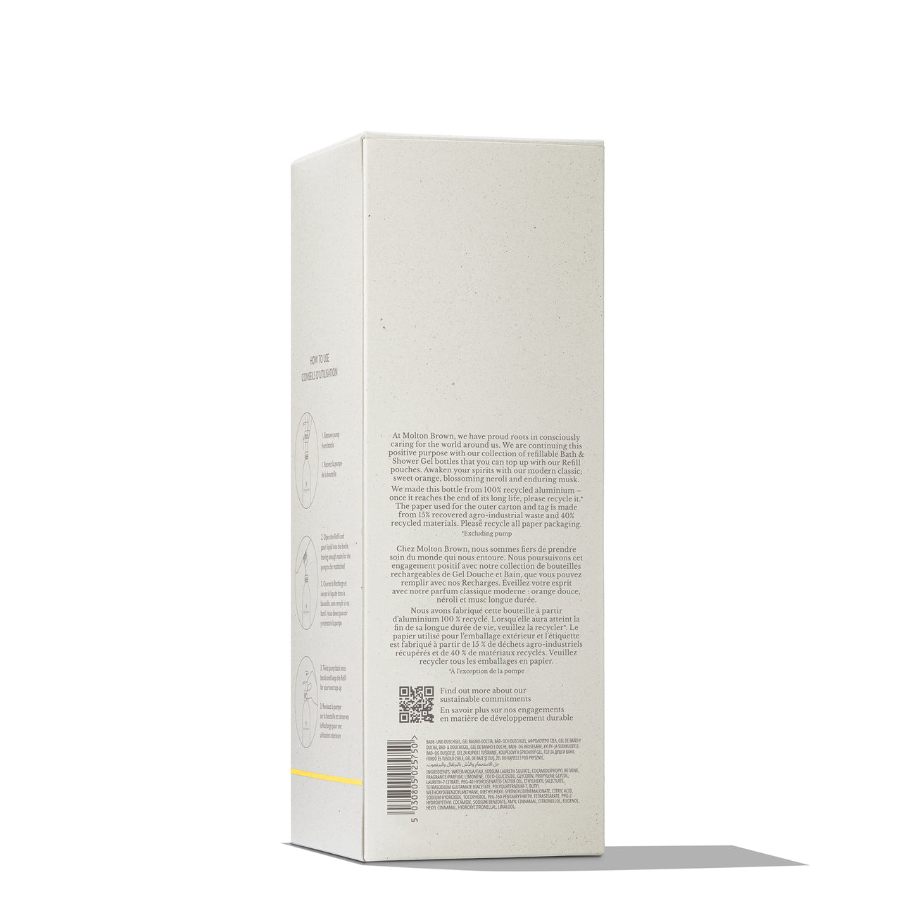 Botella infinita Naranja y Bergamota - Gel de Ducha - Molton Brown