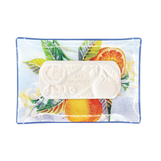 Jabón con platillo Fragonard Bel Oranger 
