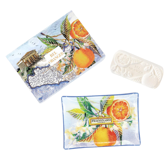 Jabón con platillo Fragonard Bel Oranger 