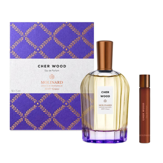 Cher Wood Eau de Parfum - 90 ML + 7.5 ML (Roll On) - Molinard 